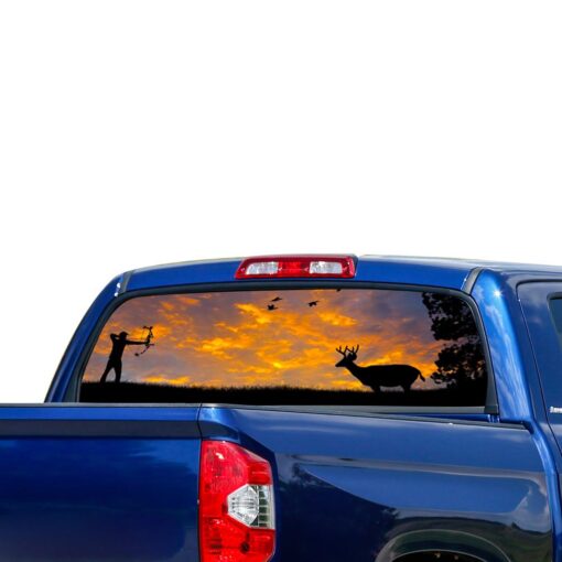 Deer Hunting Perforated for Toyota Tundra decal 2007 - Present