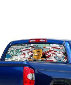 Graffiti Perforated for Toyota Tundra decal 2007 - Present