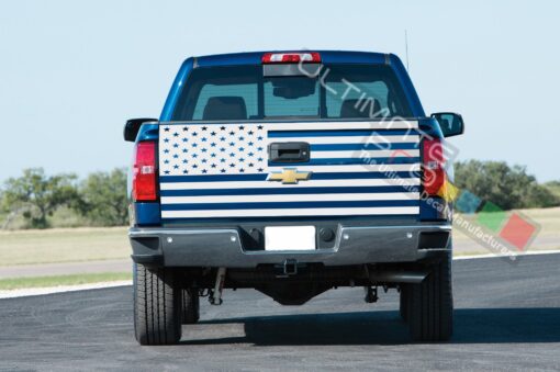 USA bed sticker, vinyl design for Chevrolet Silverado decal 2015 - Present