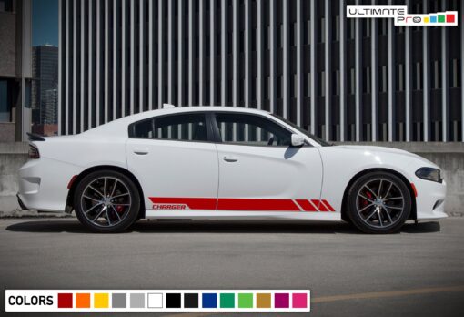 Side Stripe Kit Sticker Decal Graphic Dodge Charger SRT 8 2011-2017