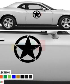 Star Vinyl Side Decal Sticker For Dodge challenger RT SRT8 2008 - Present