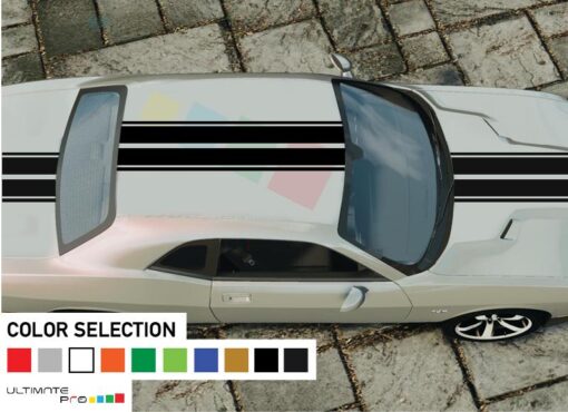 Decal Sticker Stripe Full Body Kit For Dodge Challenger 2008 - Present