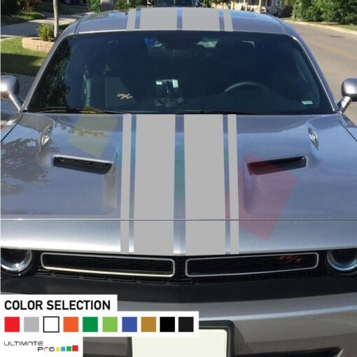 Decal Sticker Stripe Full Body Kit For Dodge Challenger 2008 - Present