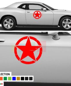 Star Vinyl Side Decal Sticker For Dodge challenger RT SRT8 2008 - Present