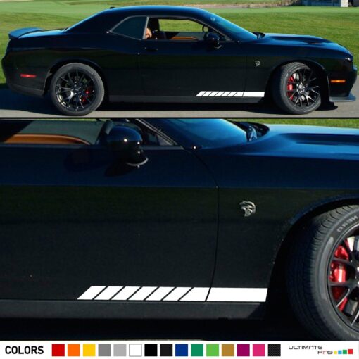 Side Lower Door Stripes Decal For Dodge challenger SRT8 2008 - Present