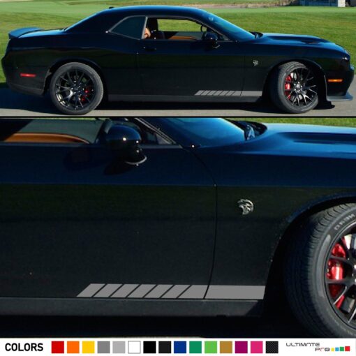 Side Lower Door Stripes Decal For Dodge challenger SRT8 2008 - Present