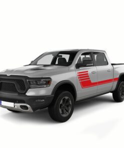 Big Hockey Stripes Decals Graphics Vinyl for Dodge Ram Crew Cab 1500