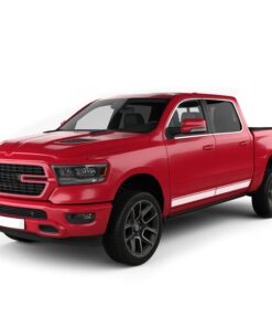 Simple Side Door Stripes Graphics Vinyl for Dodge Ram Crew Cab 1500