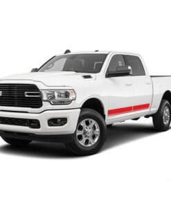 Lower Stripes Door Decals Graphics Vinyl for Dodge Ram Crew Cab 3500 Bed 6'4”