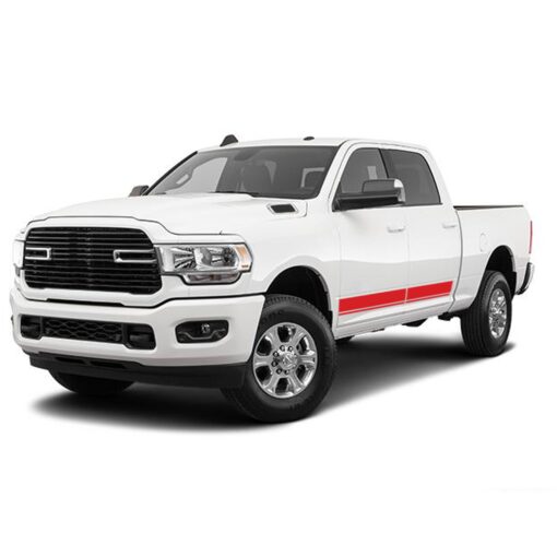 Lower Stripes Door Decals Graphics Vinyl for Dodge Ram Crew Cab 3500 Bed 6'4”