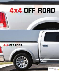 4x4 Off Road Sticker Rear Panel Stripe Dodge Ram 2009 - Present