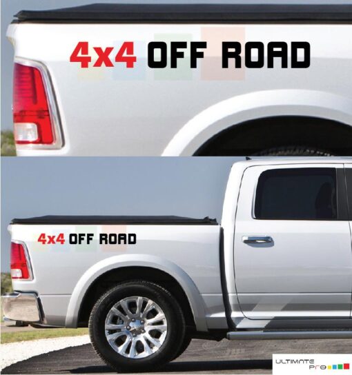 4x4 Off Road Sticker Rear Panel Stripe Dodge Ram 2009 - Present