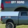 4x4 Off Road Sticker Rear Panel Stripe Dodge Ram 2009 - Present