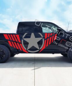 Side Door Big Star Decal Sticker Graphic Dodge Ram 2009 - Present