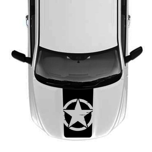 Hood Star Decal Sticker Vinyl For Dodge Ram 2009 - Present