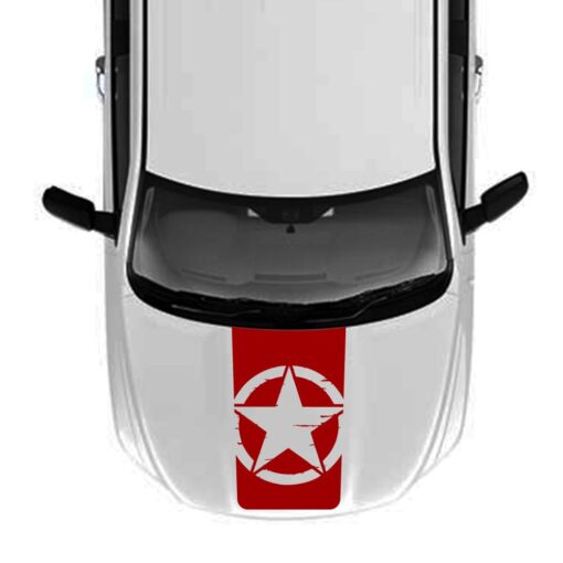 Hood Star Decal Sticker Vinyl For Dodge Ram 2009 - Present