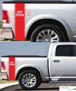 Off Road Decal Vertical Bed Sticker Dodge Ram 2009 - Present