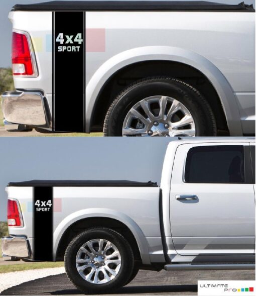 Bed Decal Rear Panel Stripe Sticker Dodge Ram 2009 - Present