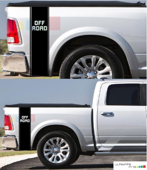 Off Road Decal Vertical Bed Sticker Dodge Ram 2009 - Present