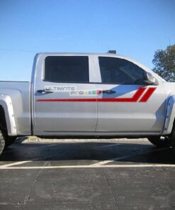 Decal Side Sport Stripe Kit Compatible with Chevrolet Silverado