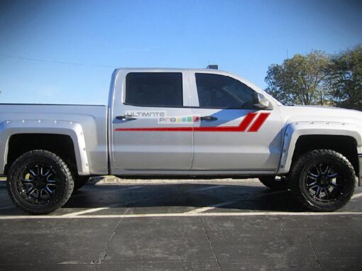 Decal Side Sport Stripe Kit Compatible with Chevrolet Silverado