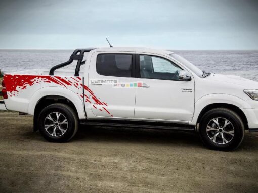 Decal Sticker Graphic Bed Splash Mud Kit Toyota Hilux 2004-2017