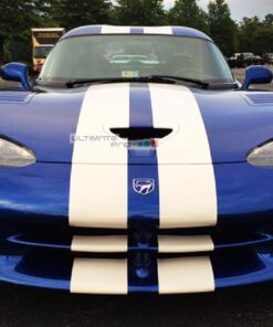Decal Sticker Graphic Front to Back Stripe Kit Dodge Viper SR RT GTS 2nd Gen Phase 2 96-2002