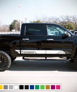 Decal Sticker Side Door Stripes for Chevrolet Silverado 4x4 Bed