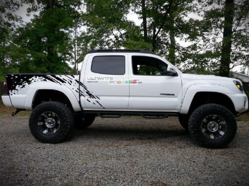 Decal Sticker Vinyl Bed Splash Mud Kit Toyota Tacoma 2004-2017