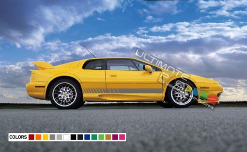 Decal Sticker Vinyl Door Stripes For Lotus Esprit GT3 V8 Twin Turbo