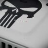 Decal Sticker Vinyl Hood Punisher Skull Jeep Wrangler JK Unlimited Rubicon Sahara Sport S