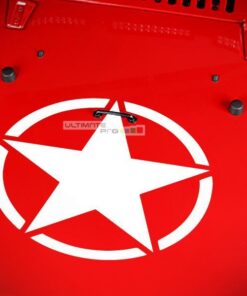 Decal Sticker Vinyl Hood Star Jeep Wrangler JK Unlimited Rubicon Sahara Sport S