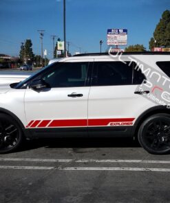 Decal Sticker Vinyl Lower Side Stripes Compatible with Ford Explorer 