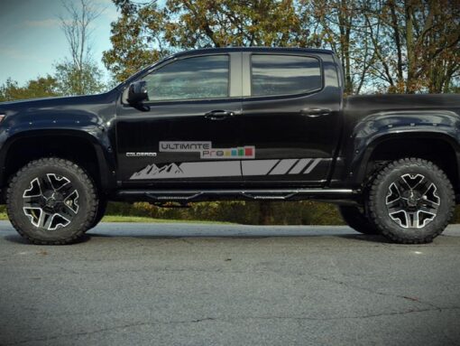 Decal Sticker Vinyl Mountain Stripe Kit Chevrolet Colorado 2012-2017