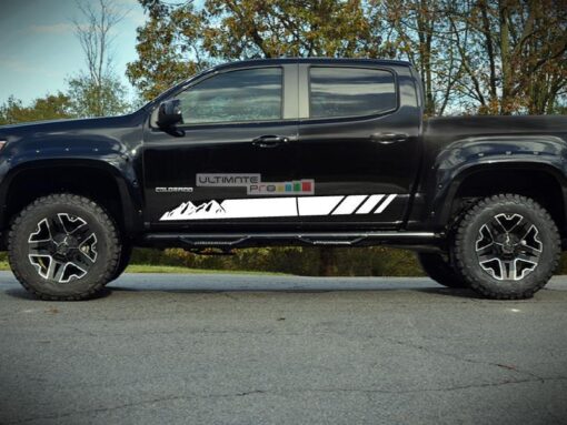 Decal Sticker Vinyl Mountain Stripe Kit Chevrolet Colorado 2012-2017