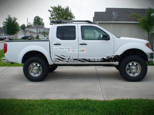 Decal Sticker Vinyl Mud Splash Nissan Frontier Navara 2004-2015