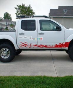 Decal Sticker Vinyl Mud Splash Nissan Frontier Navara 2004-2015