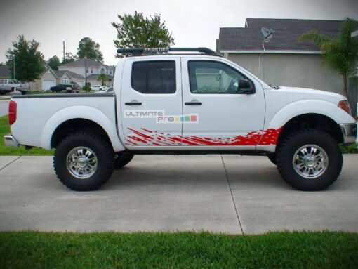 Decal Sticker Vinyl Mud Splash Nissan Frontier Navara 2004-2015