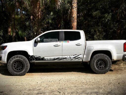 Decal Sticker Vinyl Mud Splash Kit Chevrolet Colorado 2012-2017