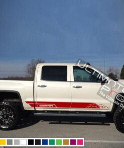 Decal Sticker Vinyl Side Mountains Stripe Kit GMC Sierra