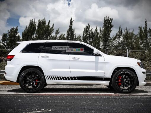 Decal Sticker Vinyl Side Racing Stripe Kit Jeep Grand Cherokee WK2 SRT base 2011-2017