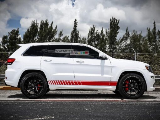 Decal Sticker Vinyl Side Racing Stripe Kit Jeep Grand Cherokee WK2 SRT base 2011-2017