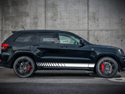 Decal Sticker Vinyl Side Racing Stripe Kit Jeep Grand Cherokee WK2 SRT base 2011-2017