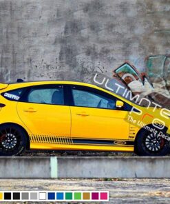 Decal Sticker Vinyl Side Racing Stripes Ford Focus RS Modified