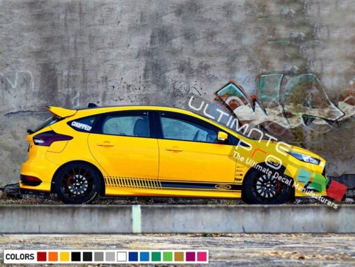 Decal Sticker Vinyl Side Racing Stripes Ford Focus RS Modified