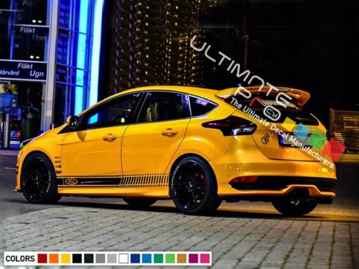 Decal Sticker Vinyl Side Racing Stripes Ford Focus RS Modified