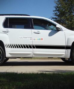 Decal Sticker Vinyl Side Racing Stripes Compatible with GMC Terrain 2010-2017 (Decal Sticker Vinyl Side Racing Stripes GMC Terrain 2010-2017