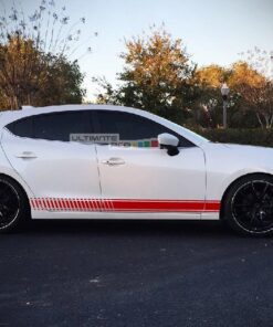 Decal Sticker Vinyl Side Sport Stripe Body Kit Mazda 3 2013-2017