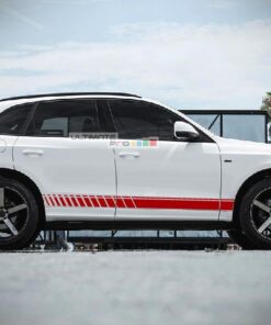 Decal Vinyl Universal Side Sport Stripe Kit Compatible with Audi Q5