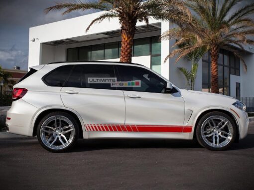 Decal Sticker Vinyl Side Sport Stripe Kit Compatible with BMW X5